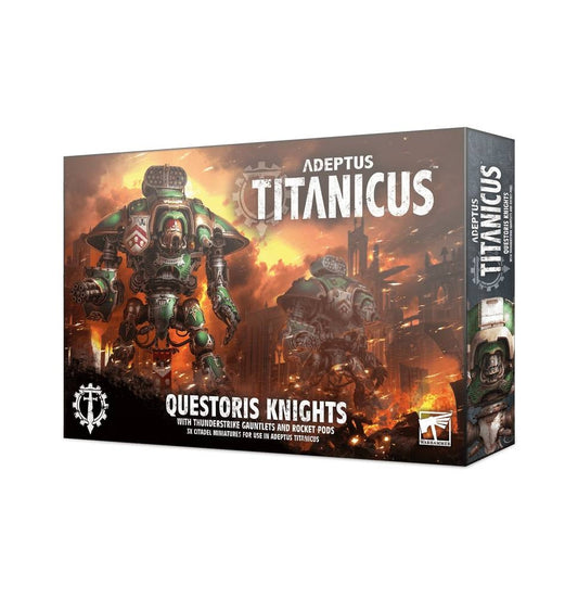 40K - Adeptus Titanicus: Questoris Knights with Thunderstrike Gauntlets and Rocket Pods